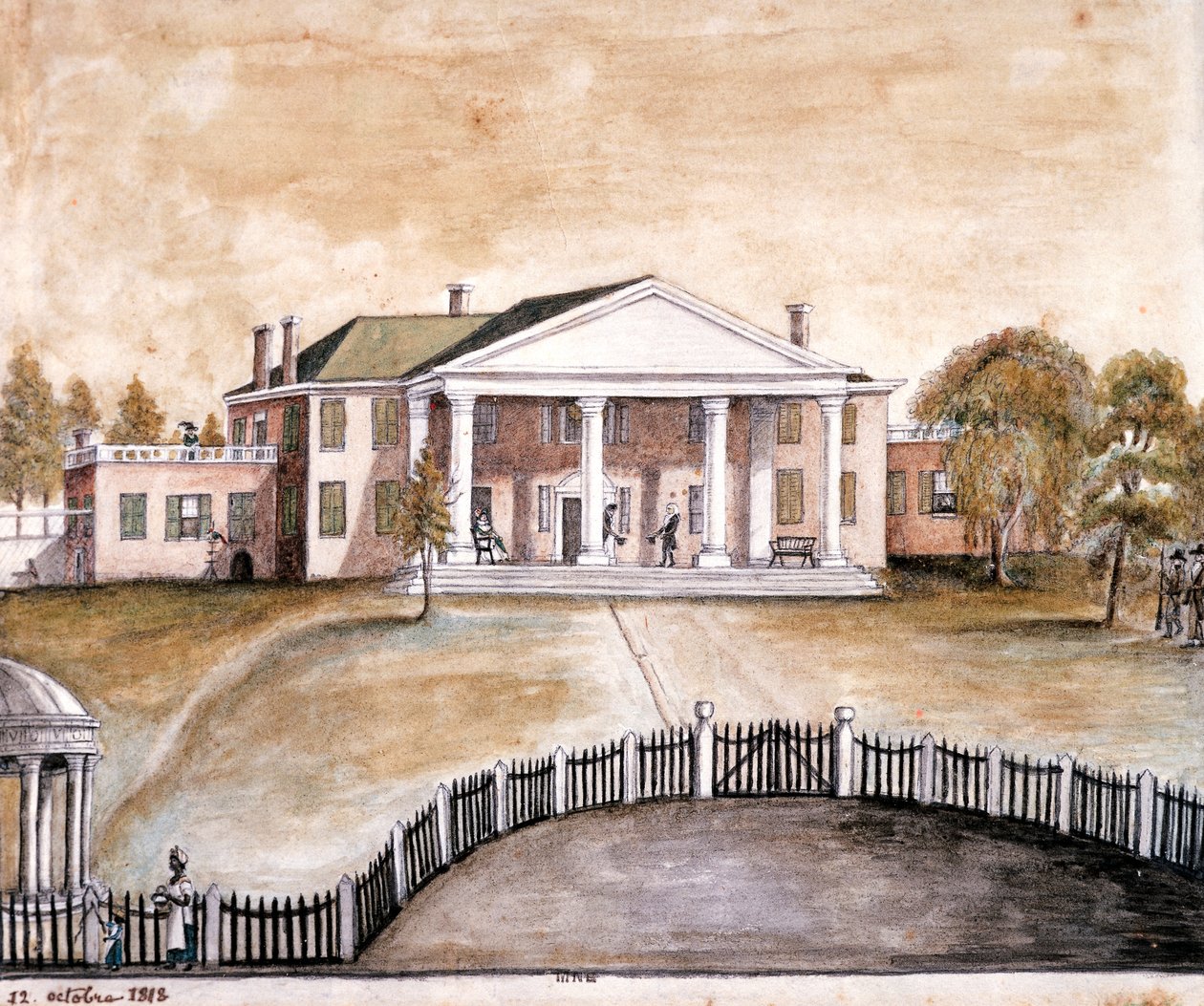 Præsident James Madisons hus i Montpelier, Virginia af Anne Marguerite Hyde de Neuville