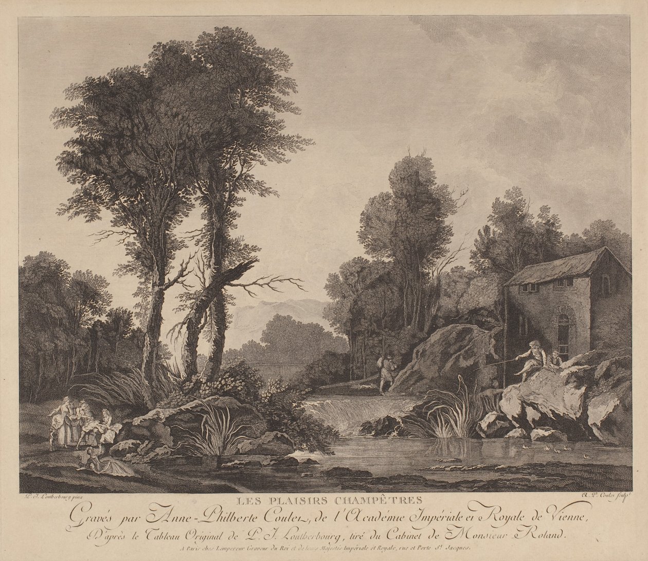 Country Pleasures (gravering) af Anne Philiberte Coulet