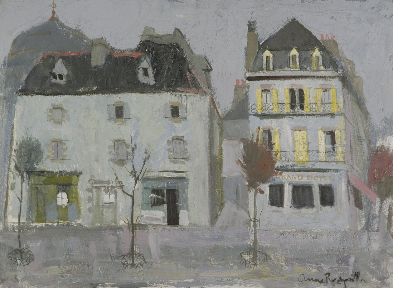 Huse, Concarneau af Anne Redpath