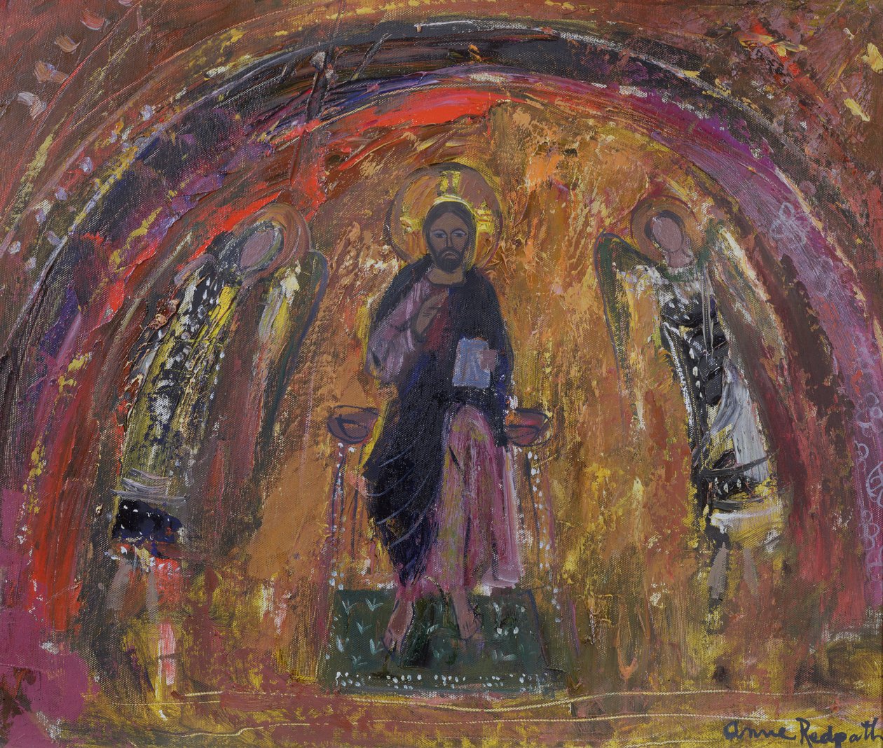 In a Chapel, Torcello (olie på lærred) af Anne Redpath
