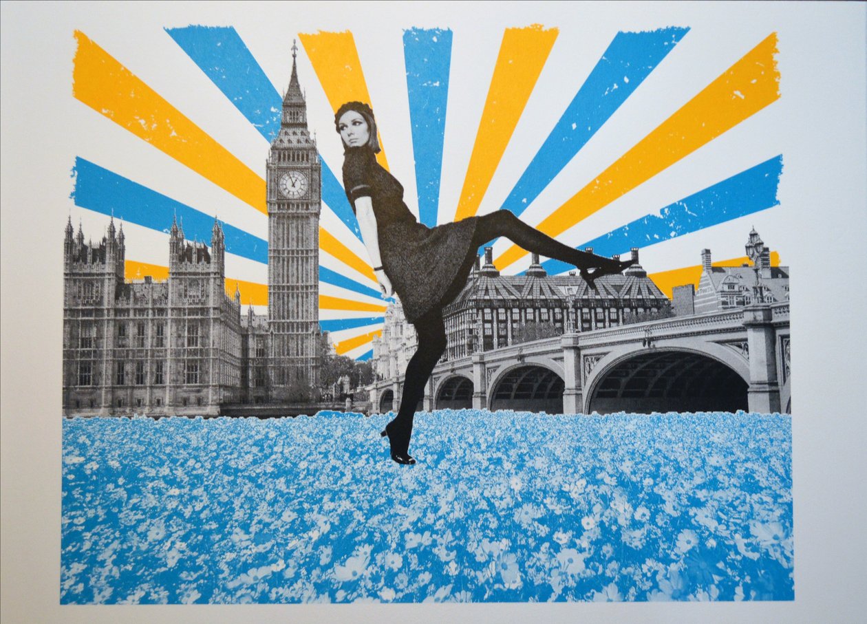 London Stride, 2018, Serigrafi af Anne Storno