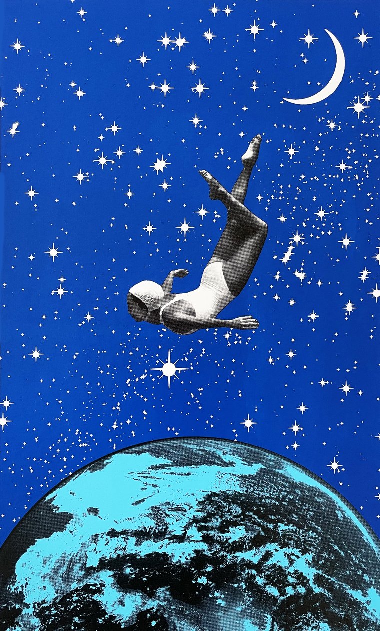 Vægtløs, 2022 (screenprint) af Anne Storno