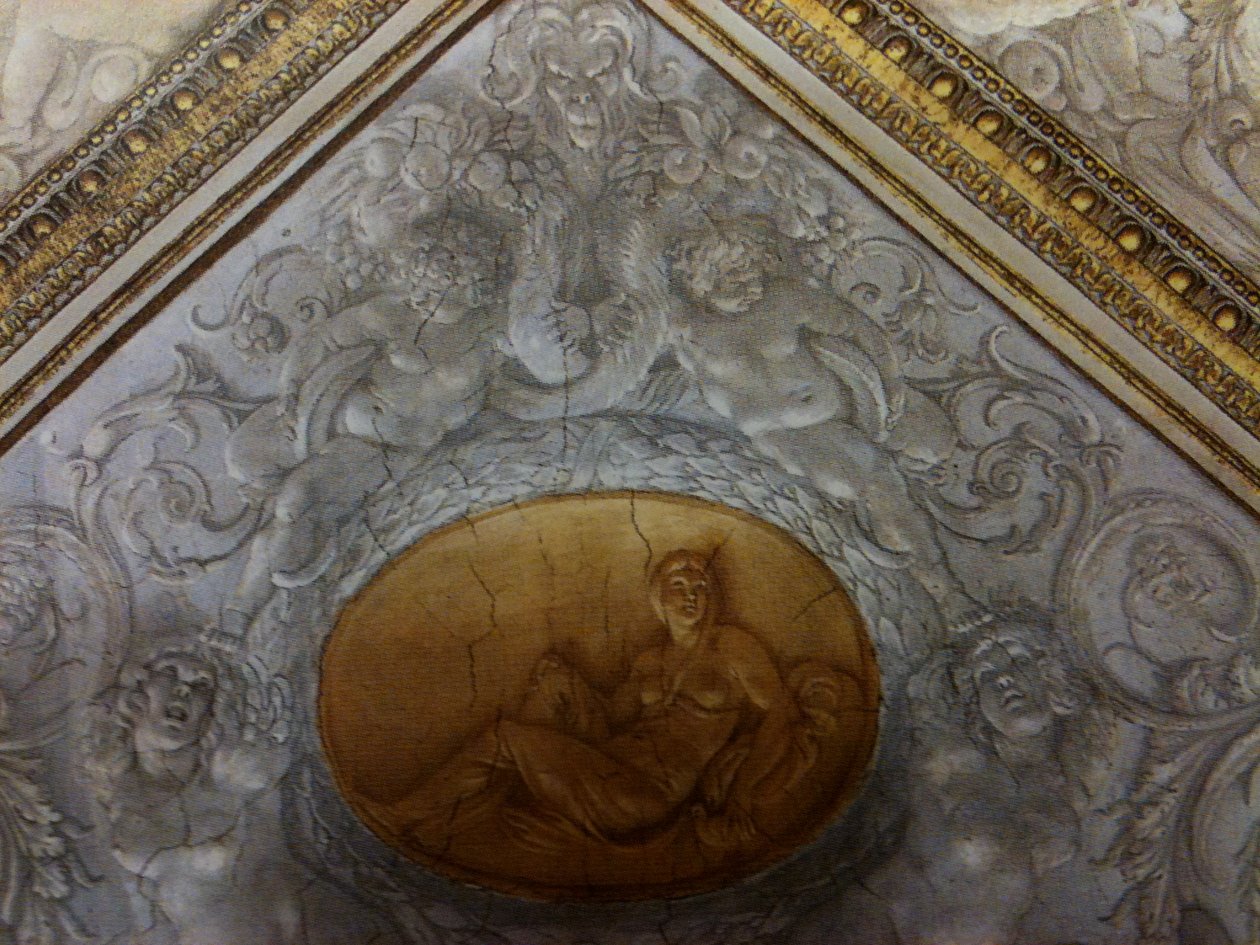 Camerino Farnese, loftsdetalje af Annibale Carracci