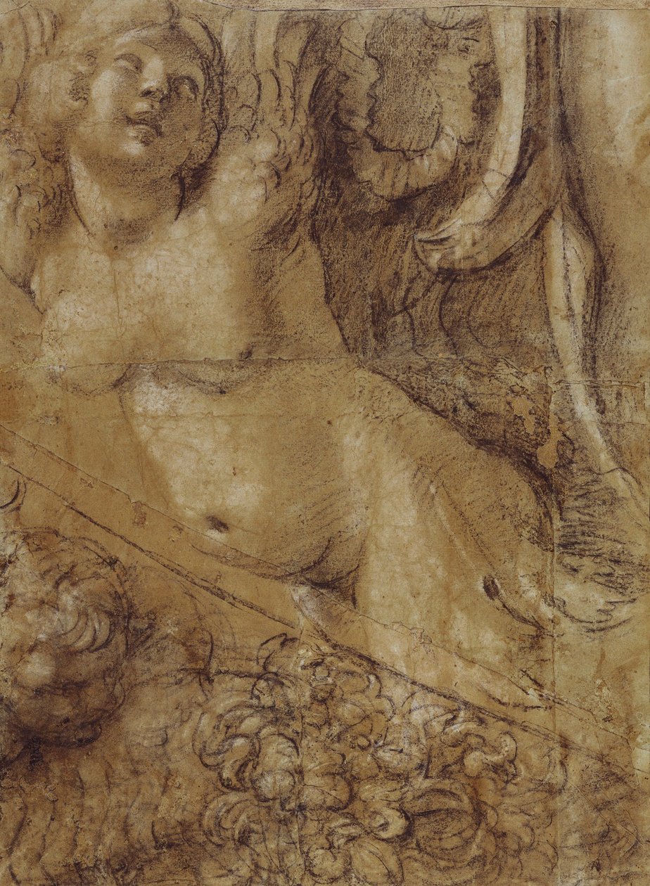 Tegneserie havfrue af Annibale Carracci
