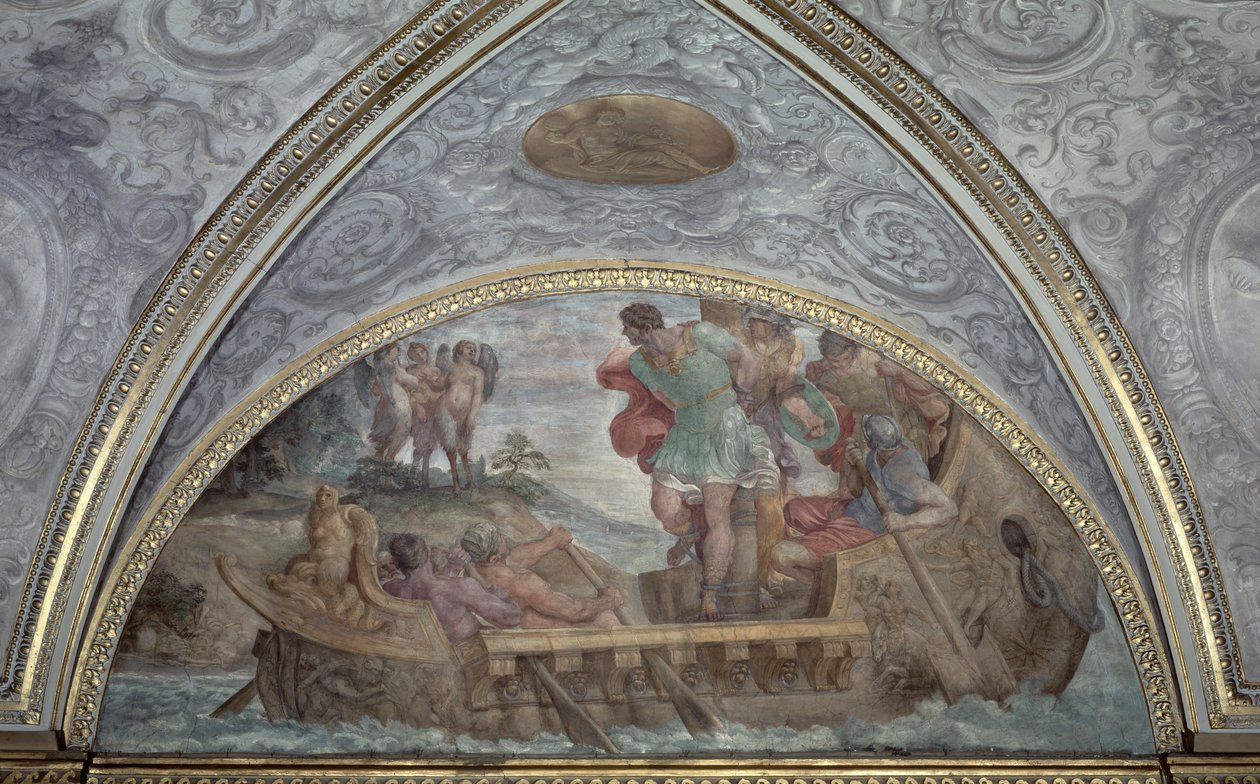 Lunette skildrer Ulysses og sirenerne, fra 