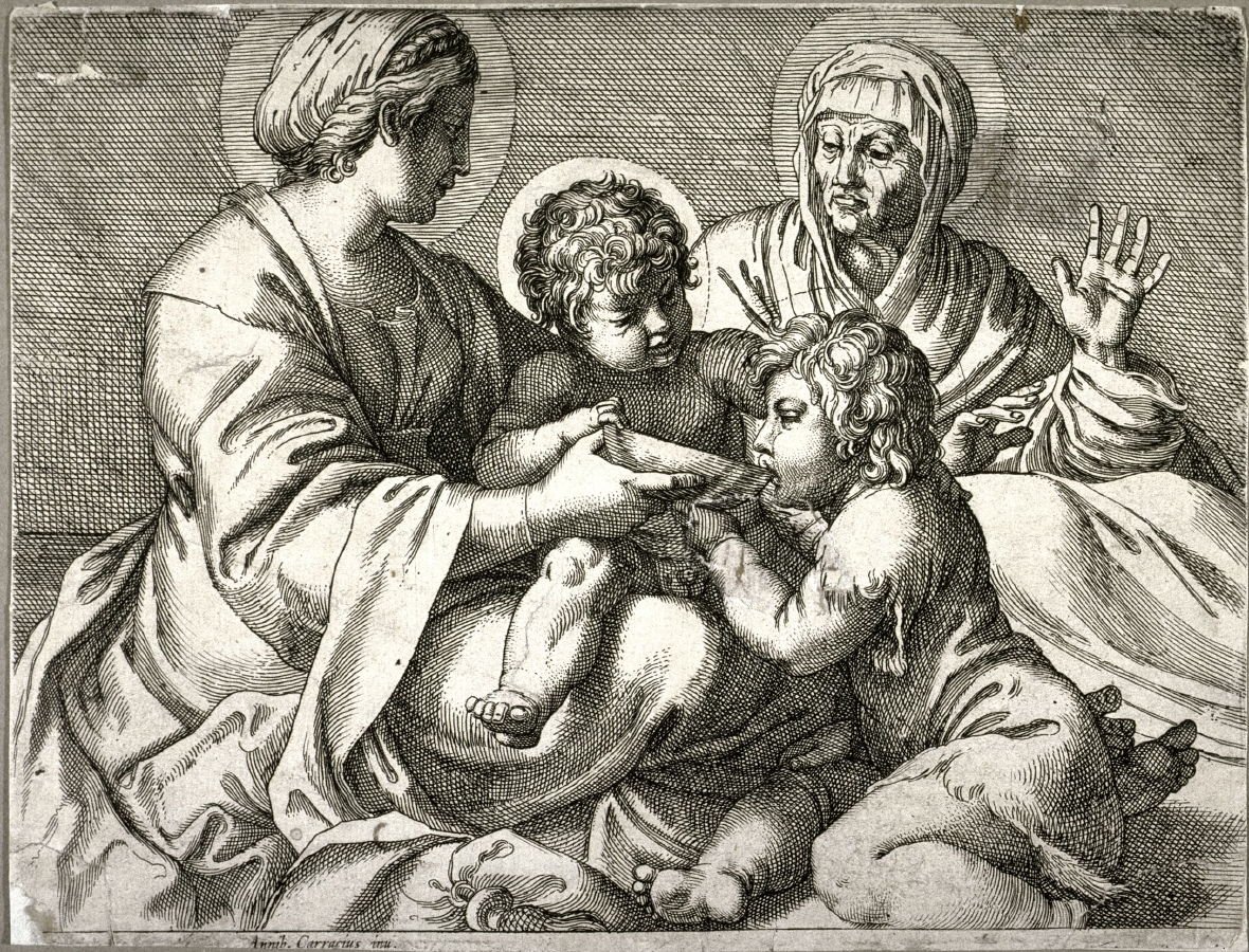 Madonna af skålen af Annibale Carracci