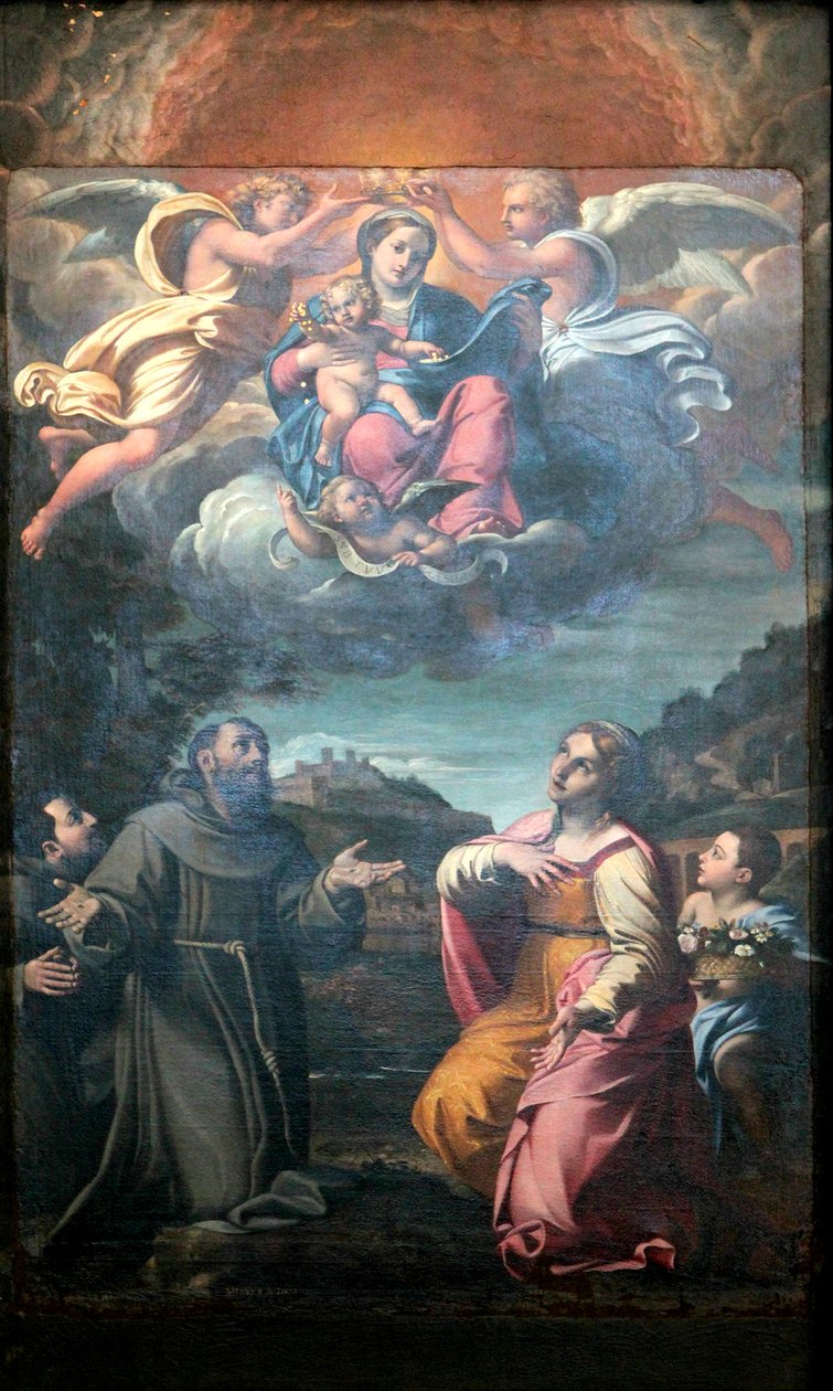 Madonna med de hellige af Annibale Carracci