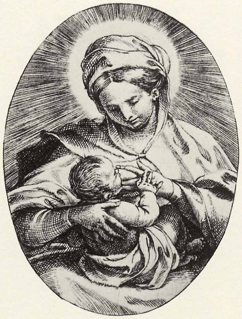 Sygeplejerske Madonna af Annibale Carracci
