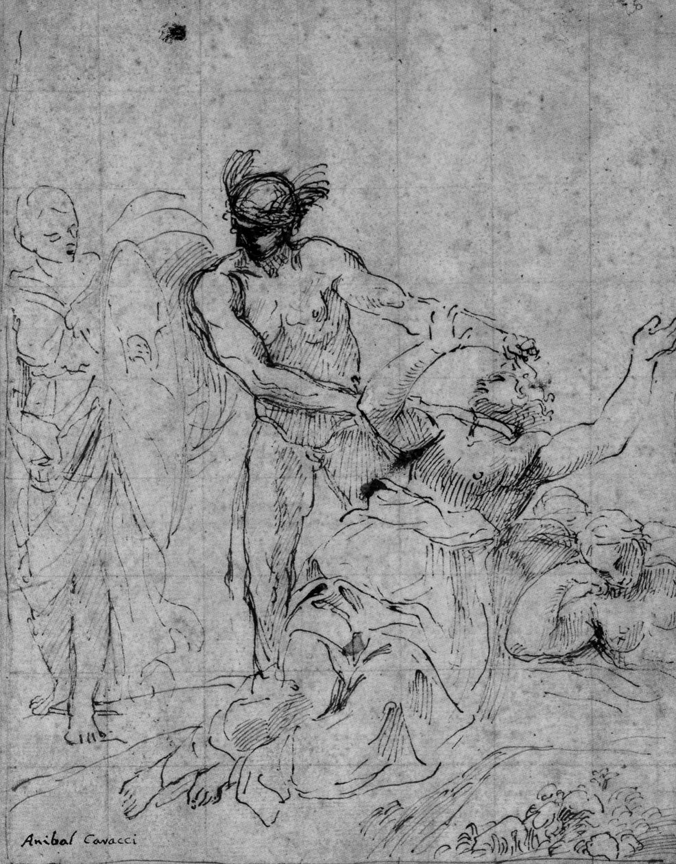 Perseus dræber Medusa af Annibale Carracci