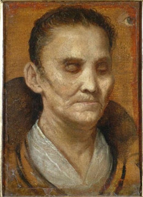 Portræt af blind kvinde af Annibale Carracci