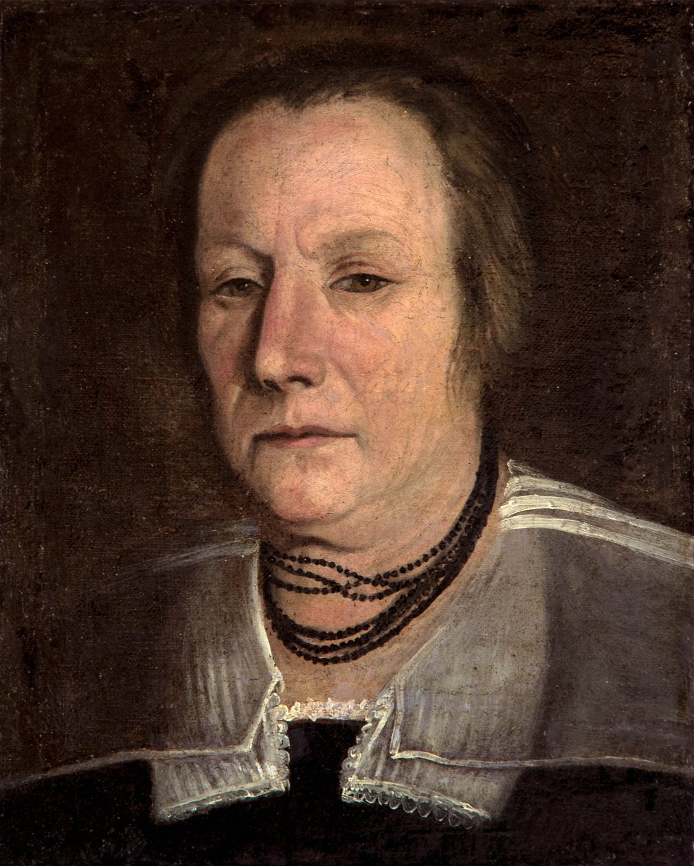 Portræt af gammel kvinde af Annibale Carracci
