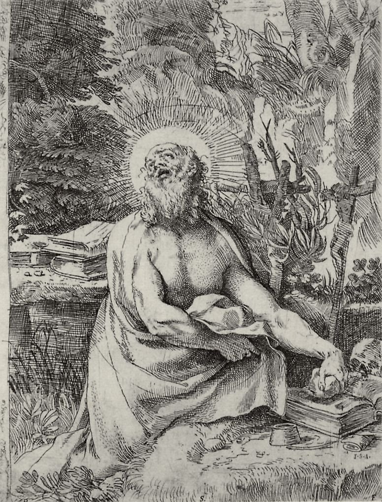 Sankt Jerome af Annibale Carracci