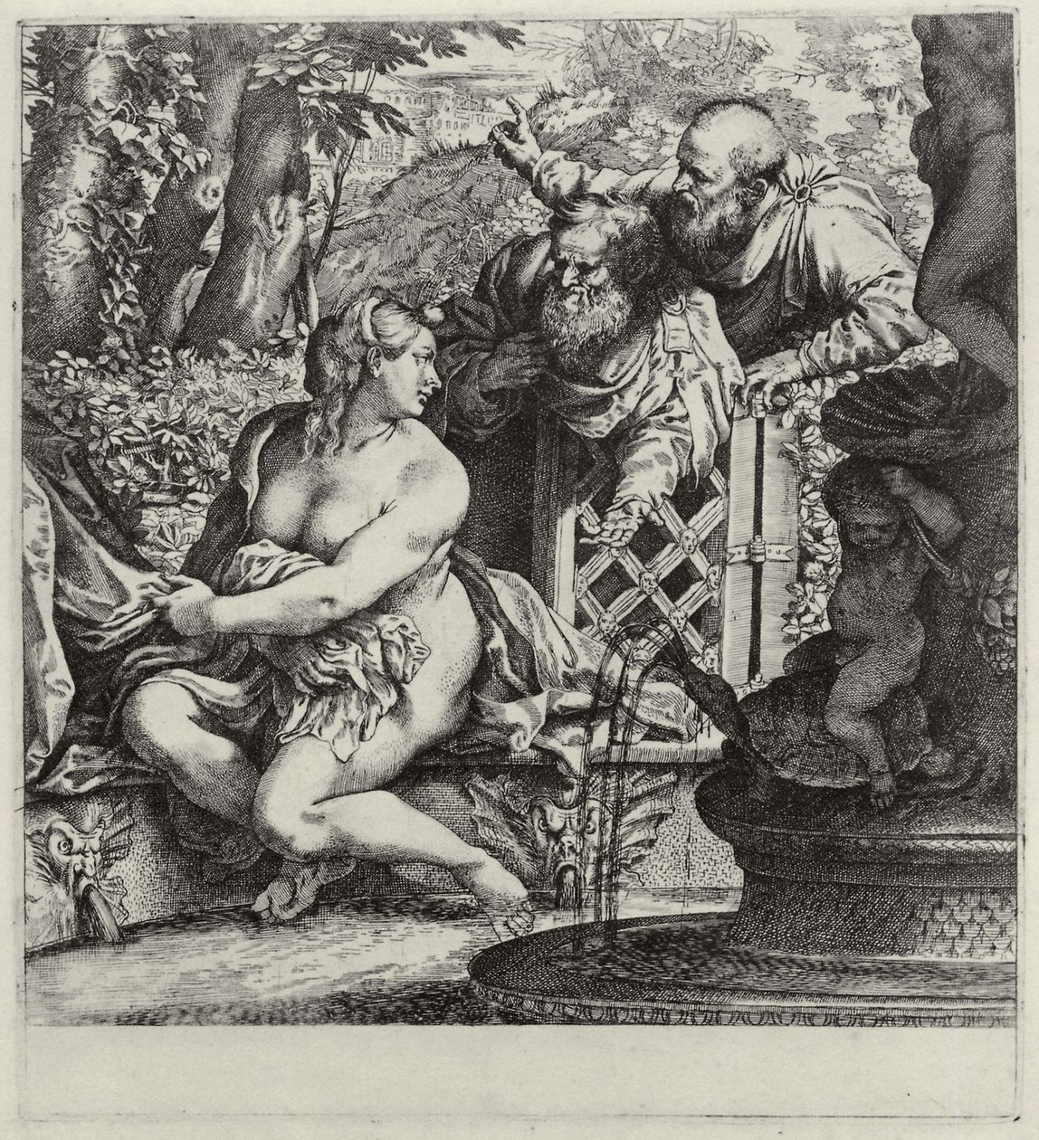 Susanna og de ældste af Annibale Carracci