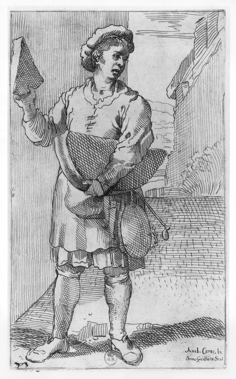 Parmesanost Sælgeren af Annibale Carracci