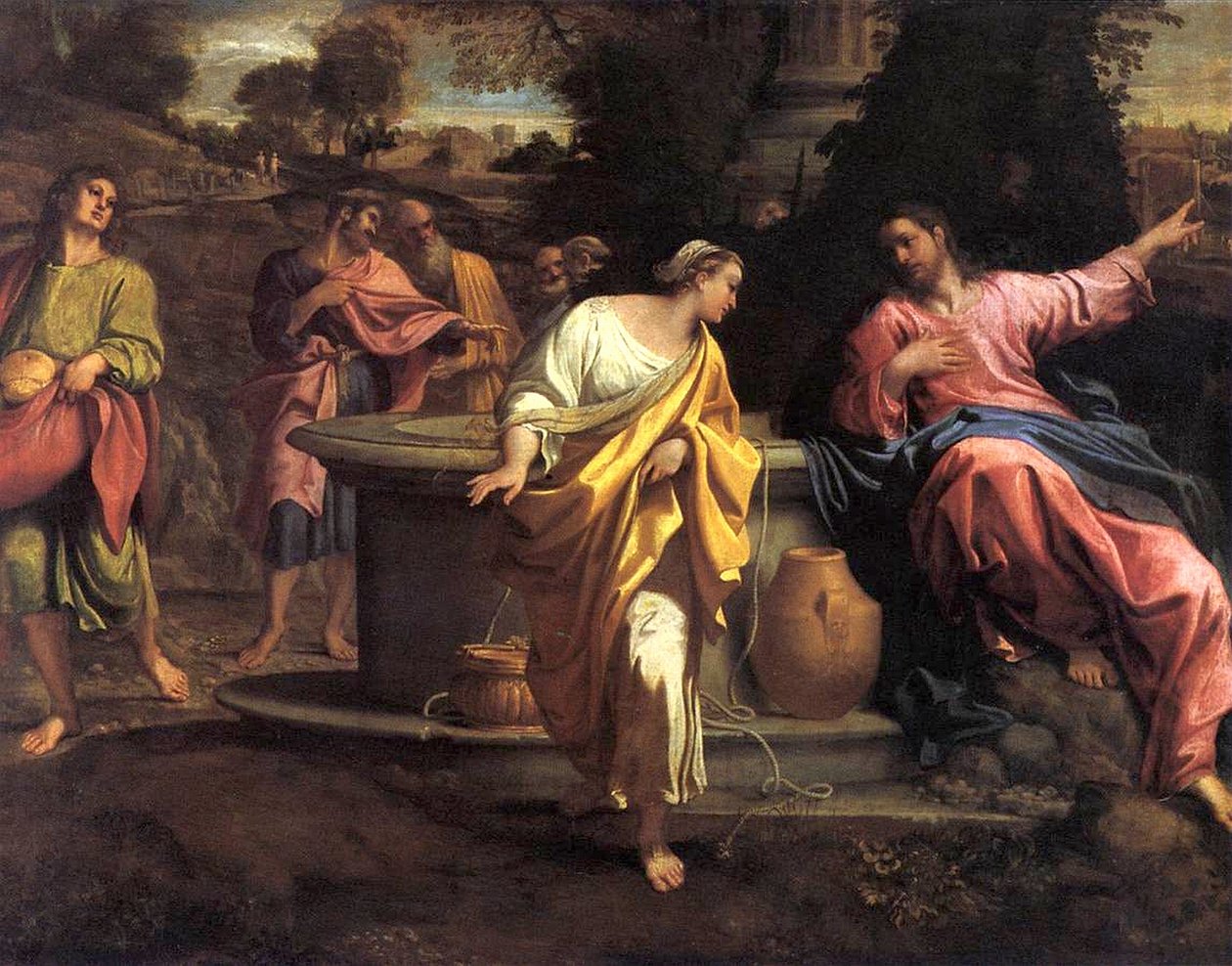 Den samaritanske kvinde ved brønden af Annibale Carracci