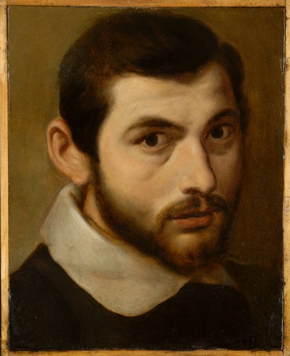 Ung mands selvportræt? af Annibale Carracci