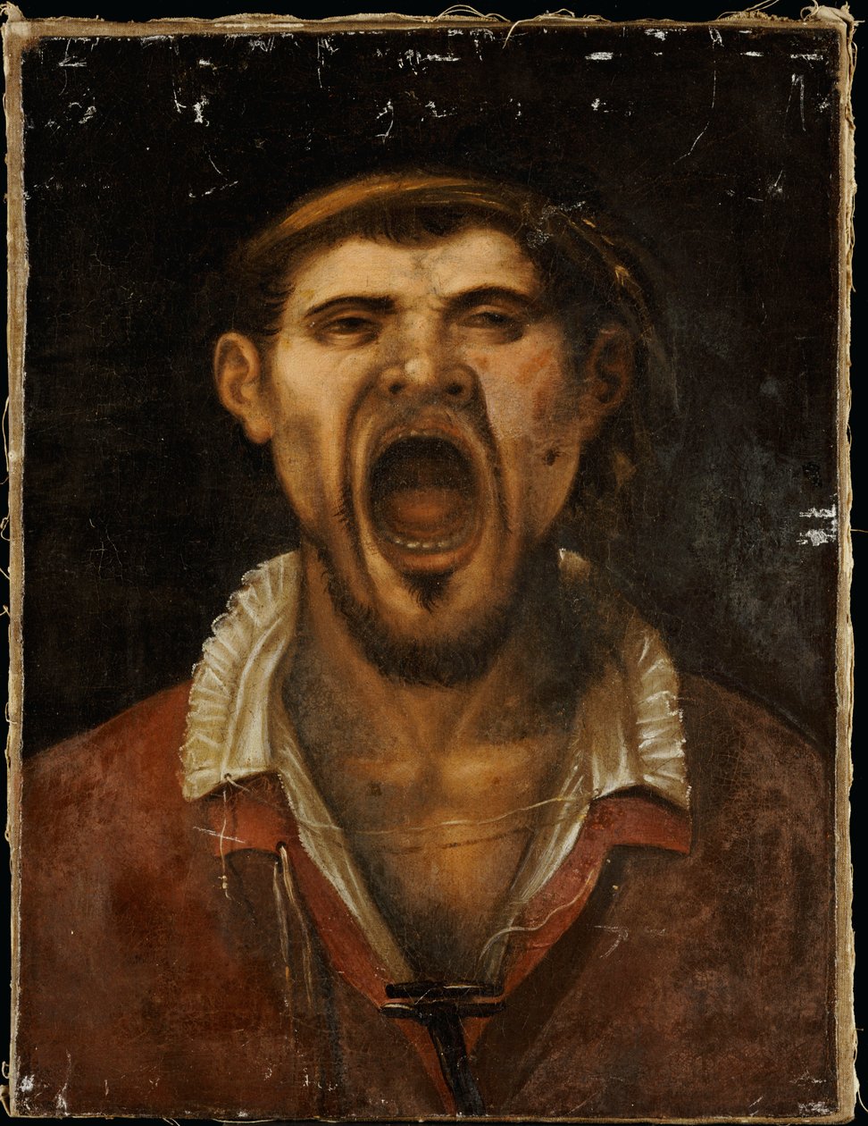 En bondemand, der råber af Annibale Carracci