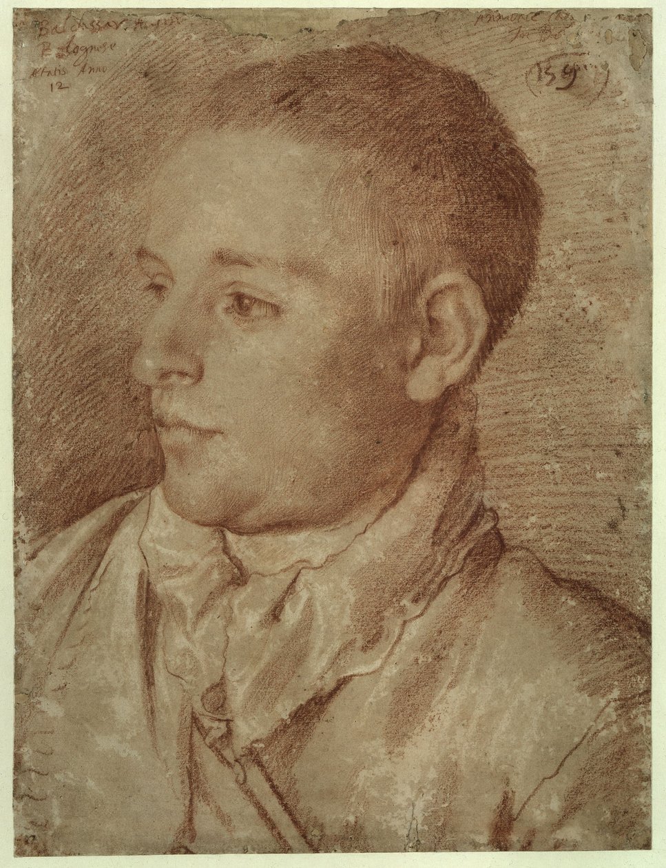 Portræt af Baldassare Aloisi, kaldet Galanino af Annibale Carracci