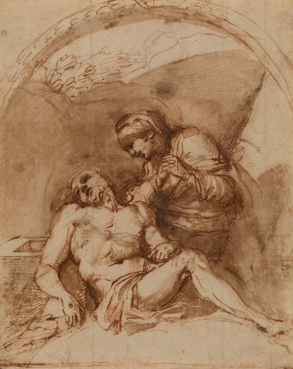 Carracci - r Pietà, RCIN 902169 af Annibale Carracci