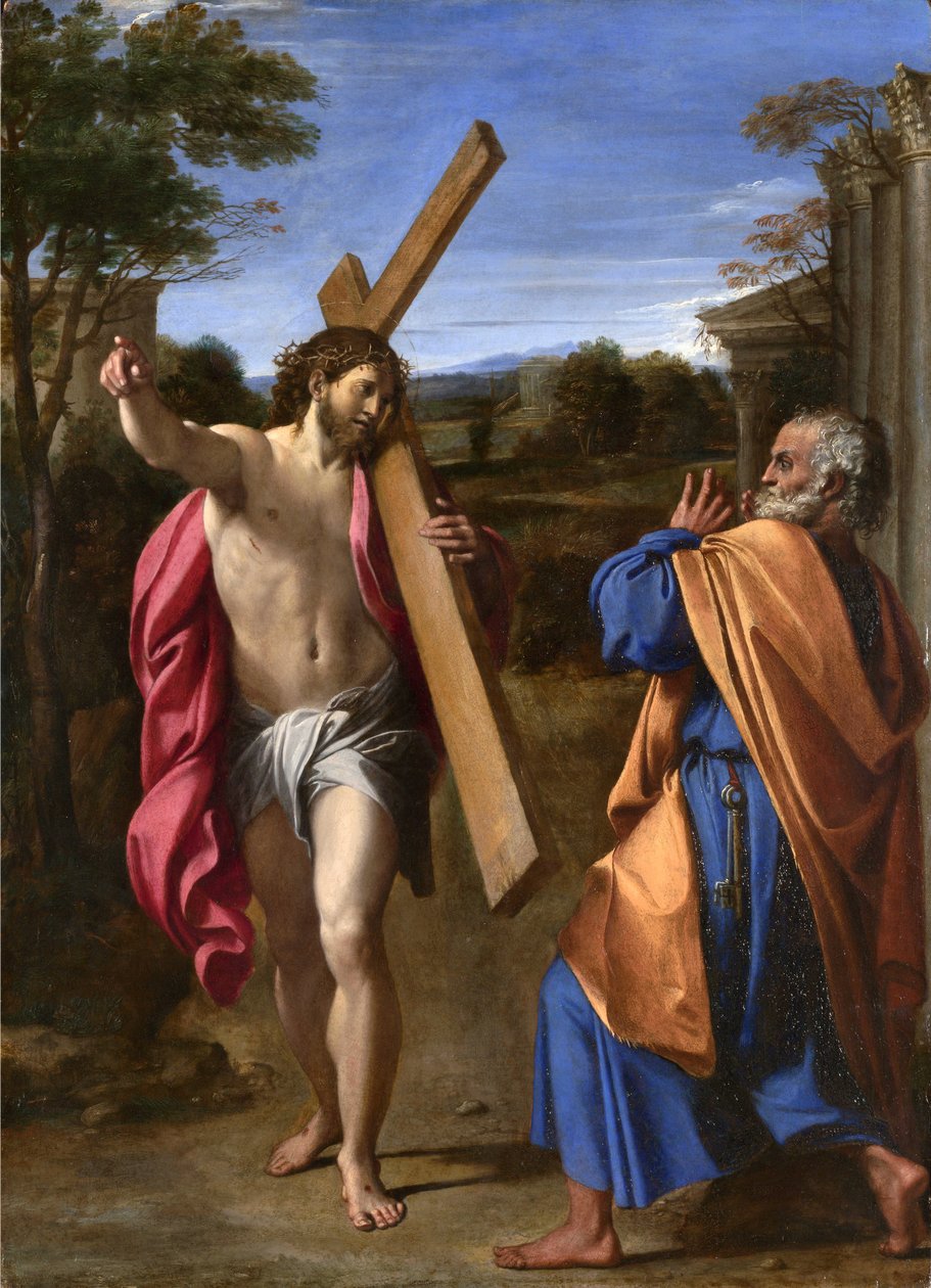 Kristus viser sig for St. Peter på Appia-vejen af Annibale Carracci