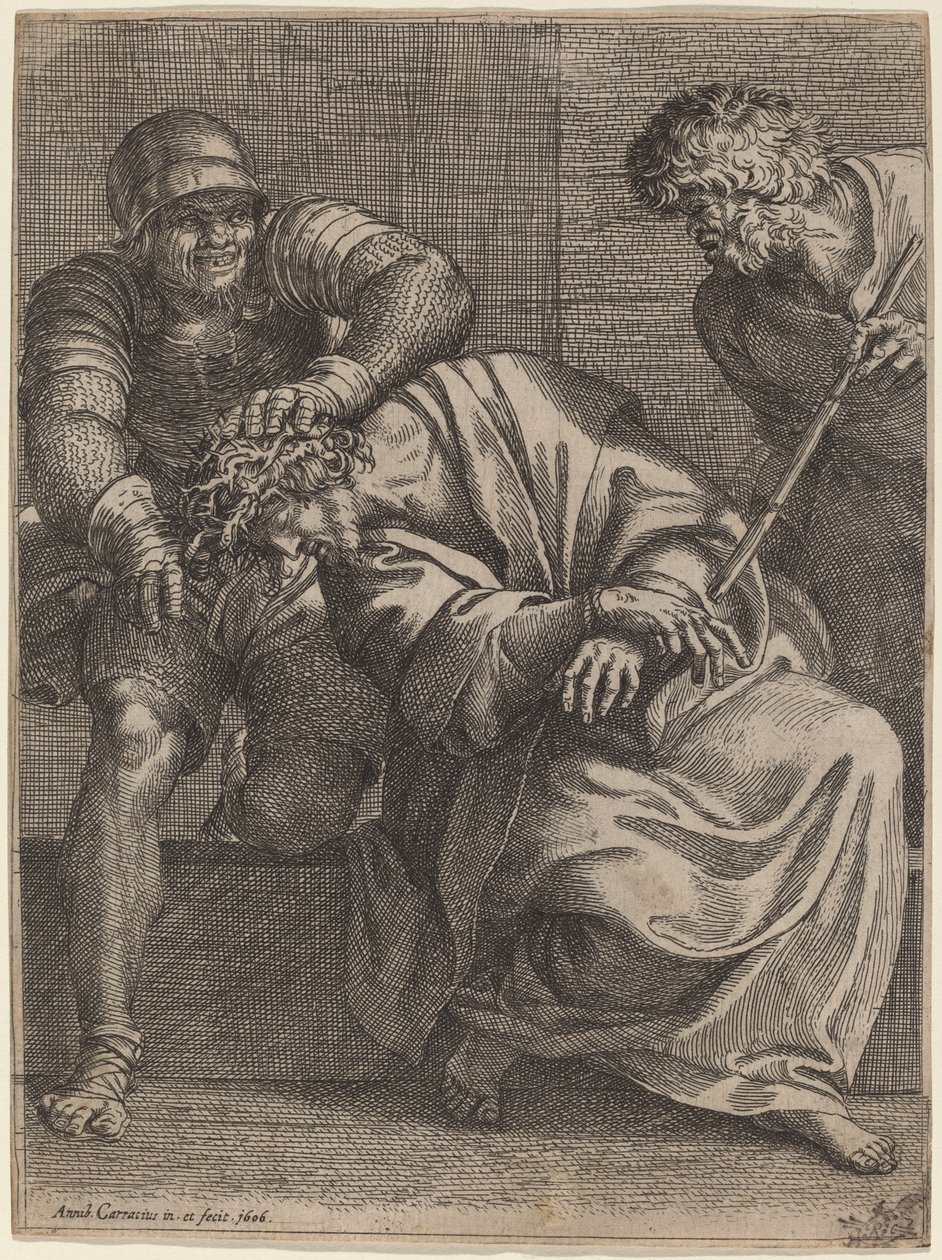 Kristus kronet med torne af Annibale Carracci