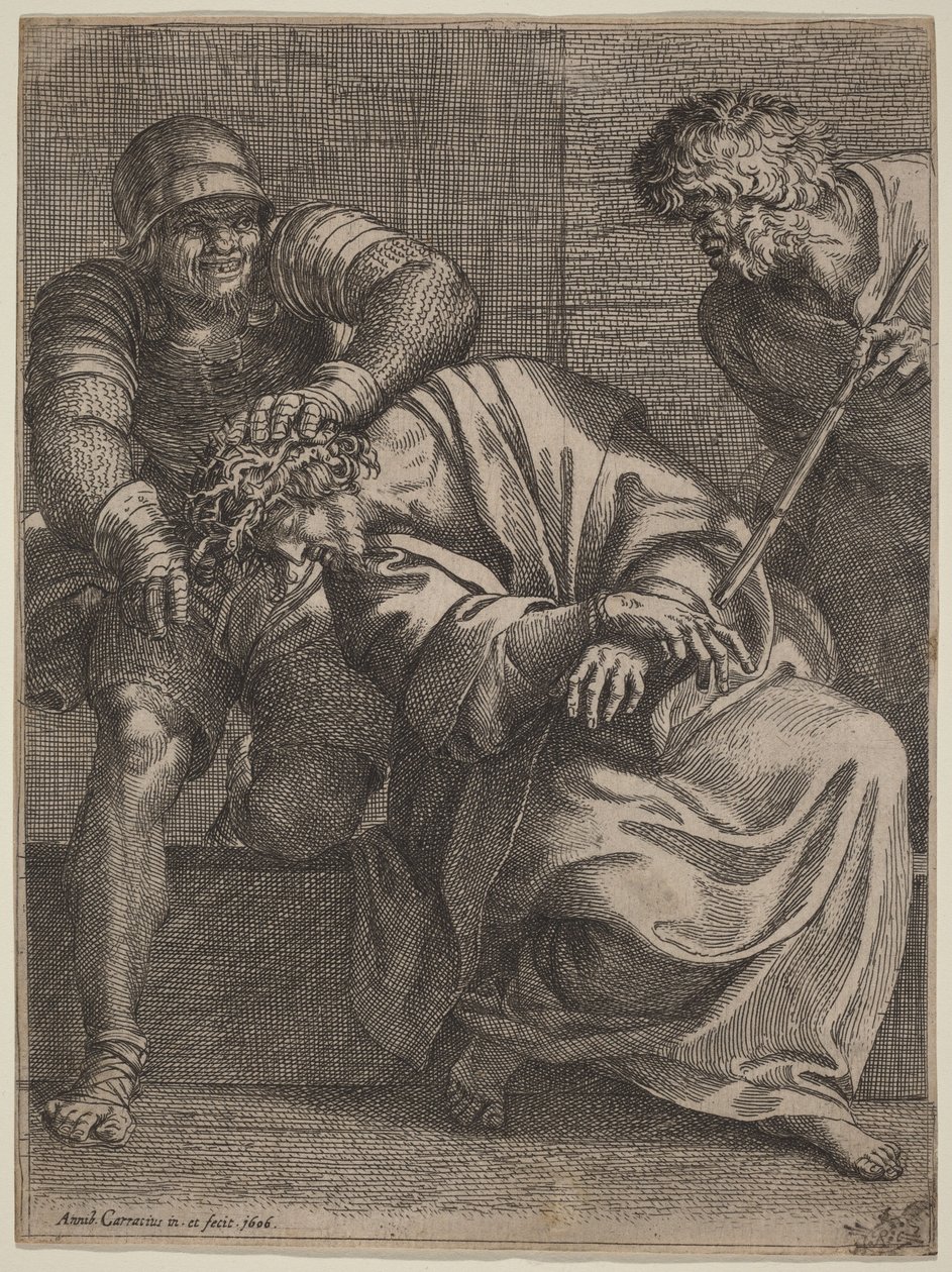 Kristus med tornekrone af Annibale Carracci