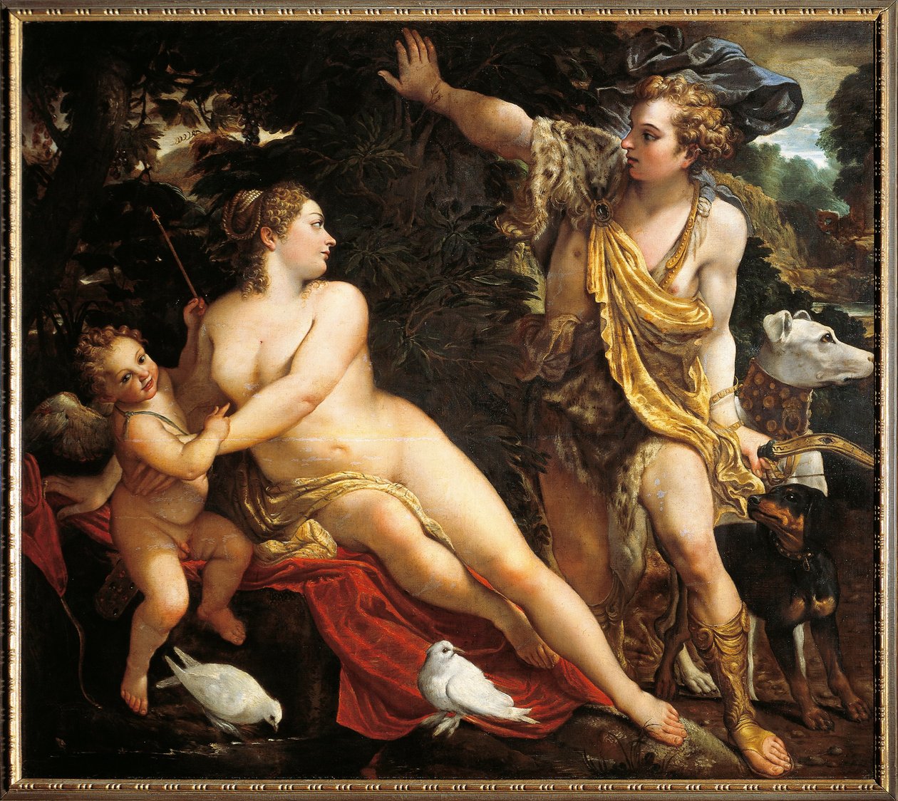 Tyskland, Wien, Venus og Adonis af Annibale Carracci
