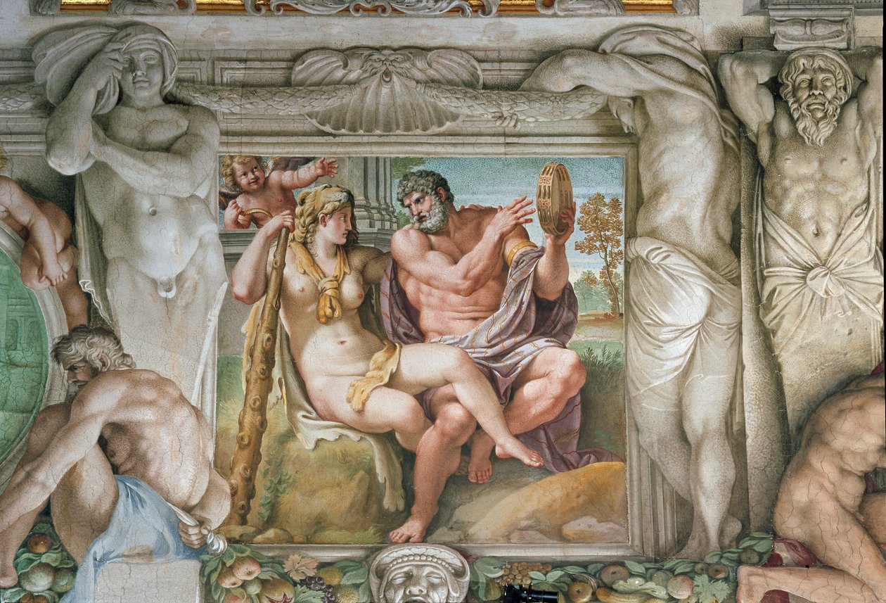 Herakles og Iole (Fresco af Annibale Carracci