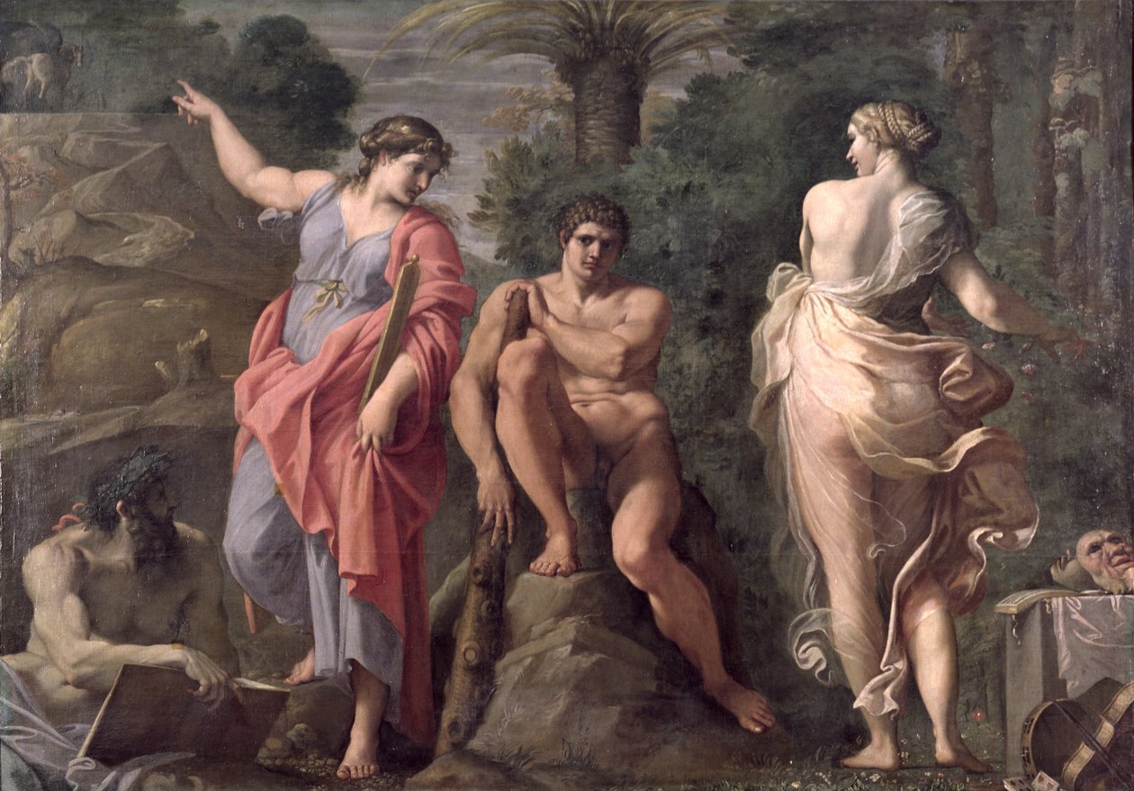 Herkules ved Korsvejen, ca. 1596 af Annibale Carracci