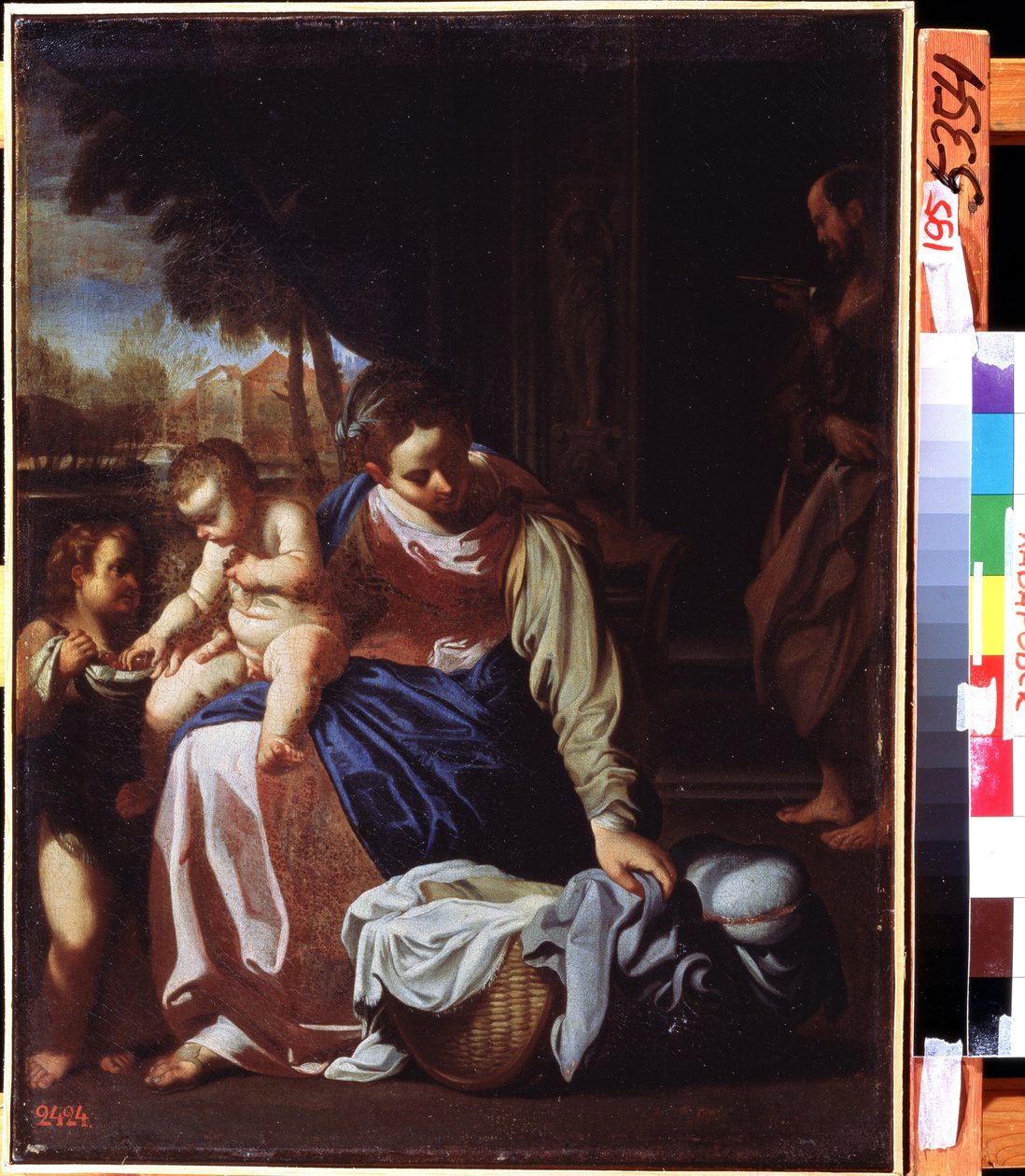 ""Den hellige familie"" (Den hellige familie) Maleri af Annibale Carracci (Annibale Carracci) af Annibale Carracci
