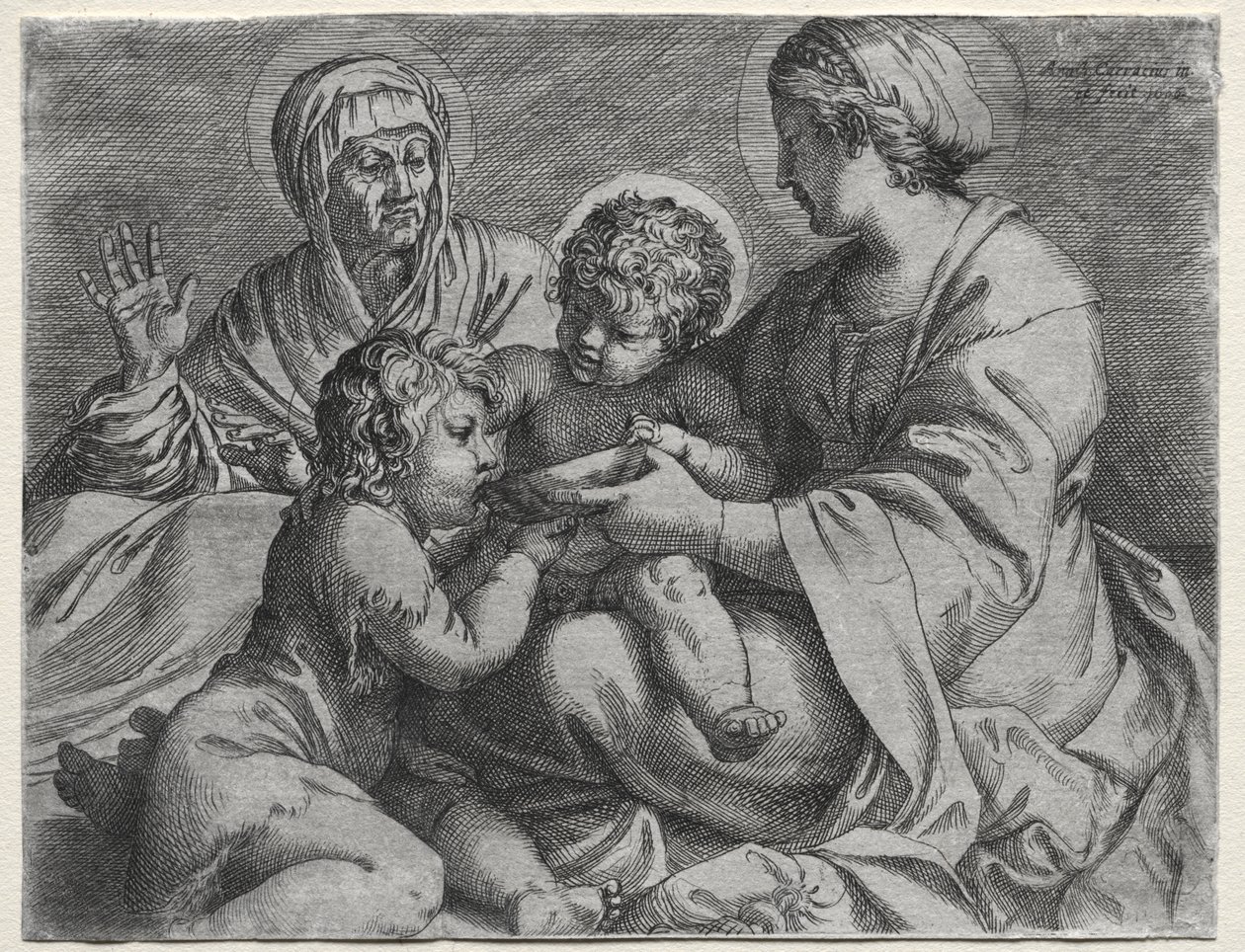 Madonna med skålen af Annibale Carracci