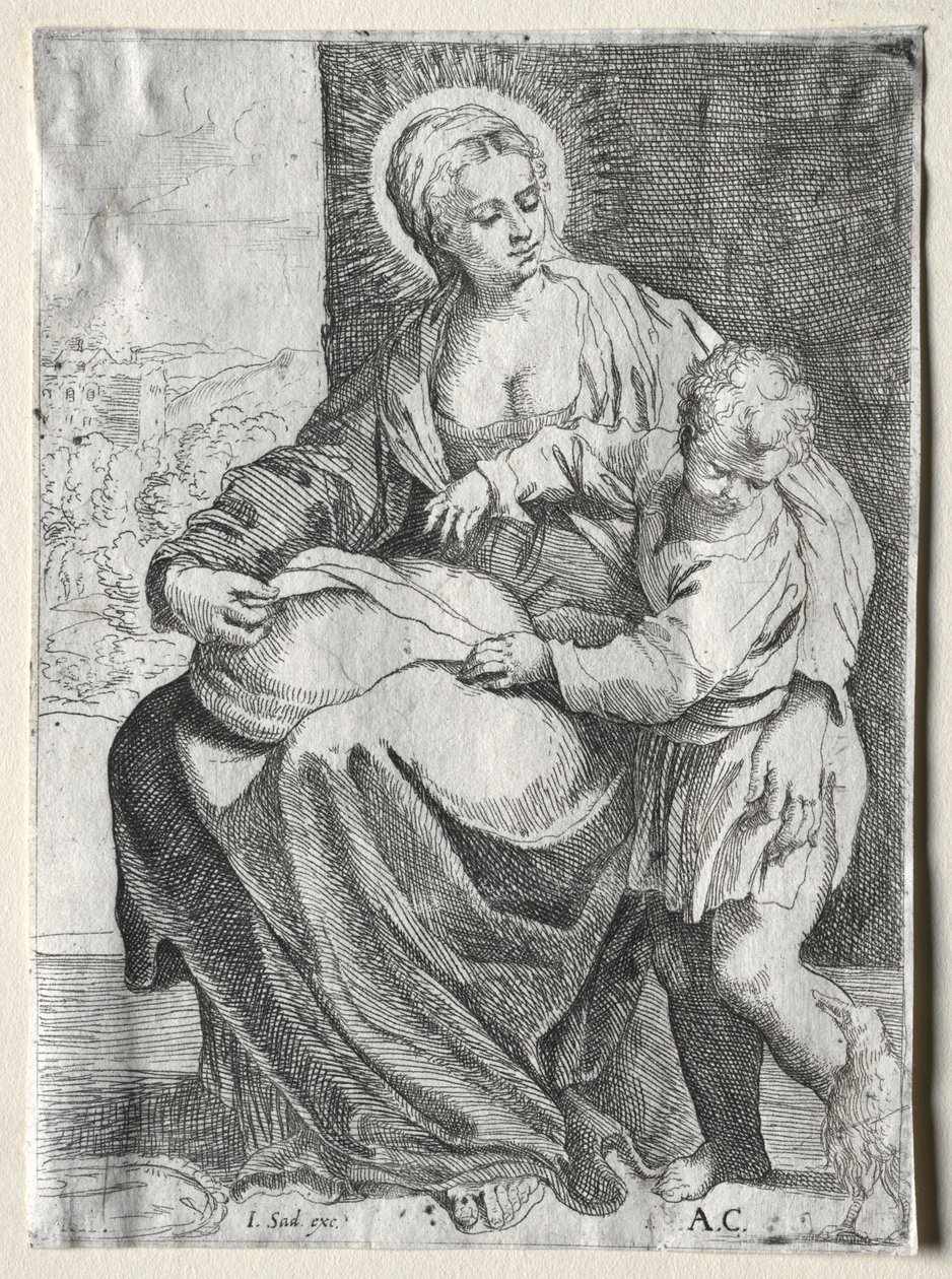 Madonna med den hvide ravn, 1500-tallet. af Annibale Carracci