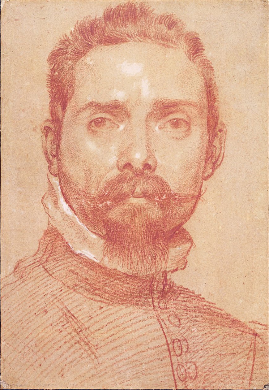 Mandligt portræt af Annibale Carracci