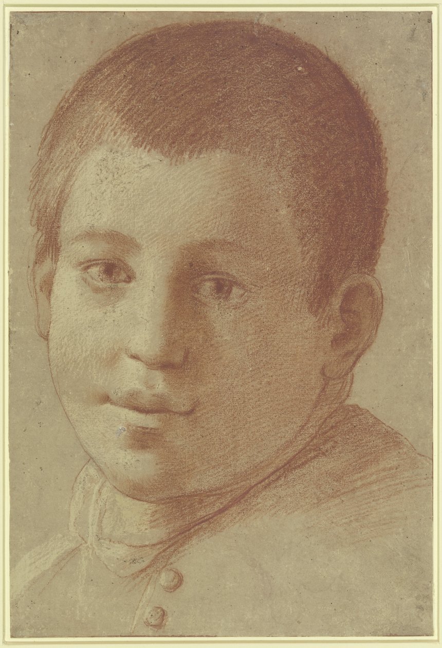 Portræt af en dreng af Annibale Carracci