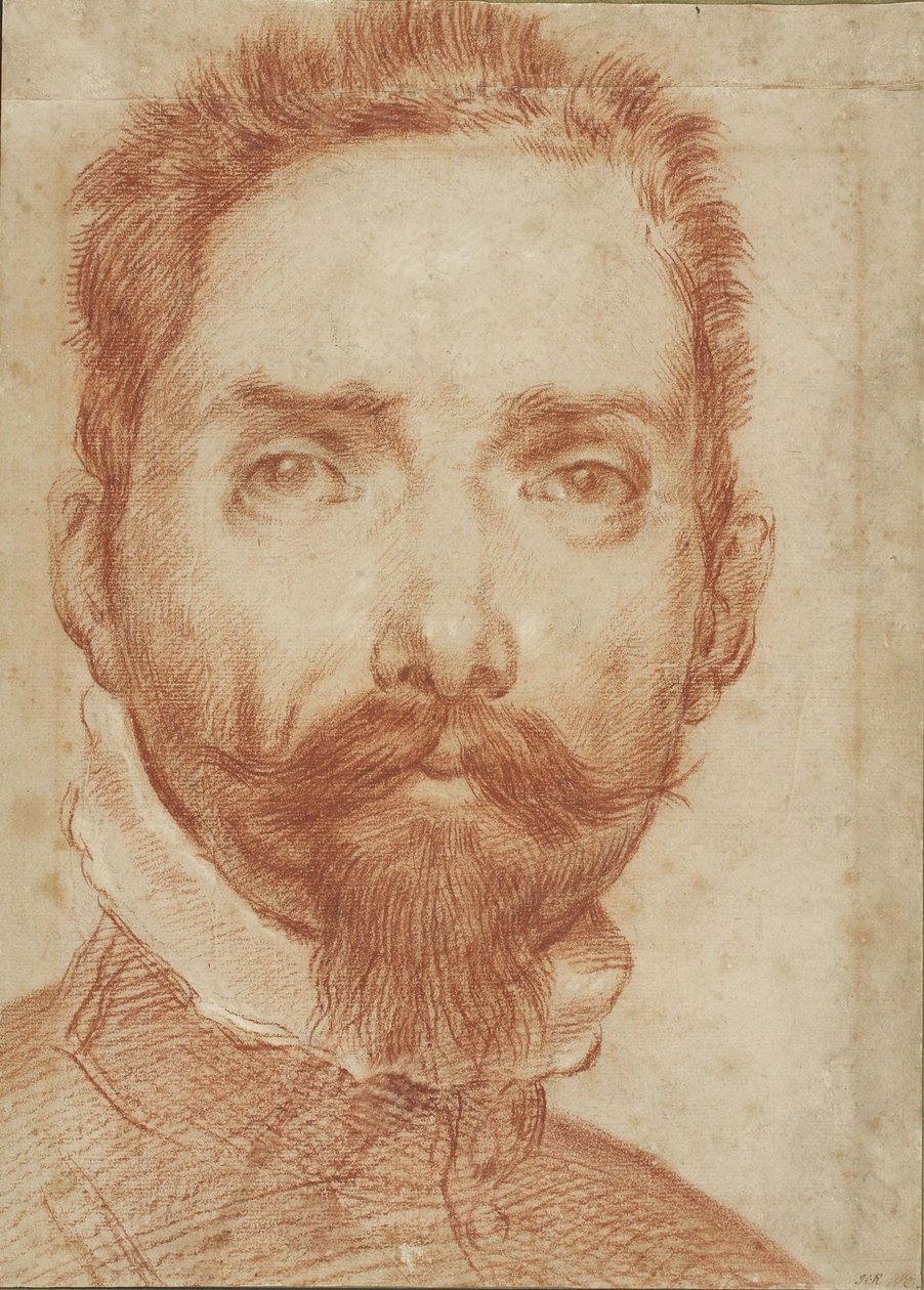 Portræt af lutspilleren Giulio Mascheroni af Annibale Carracci