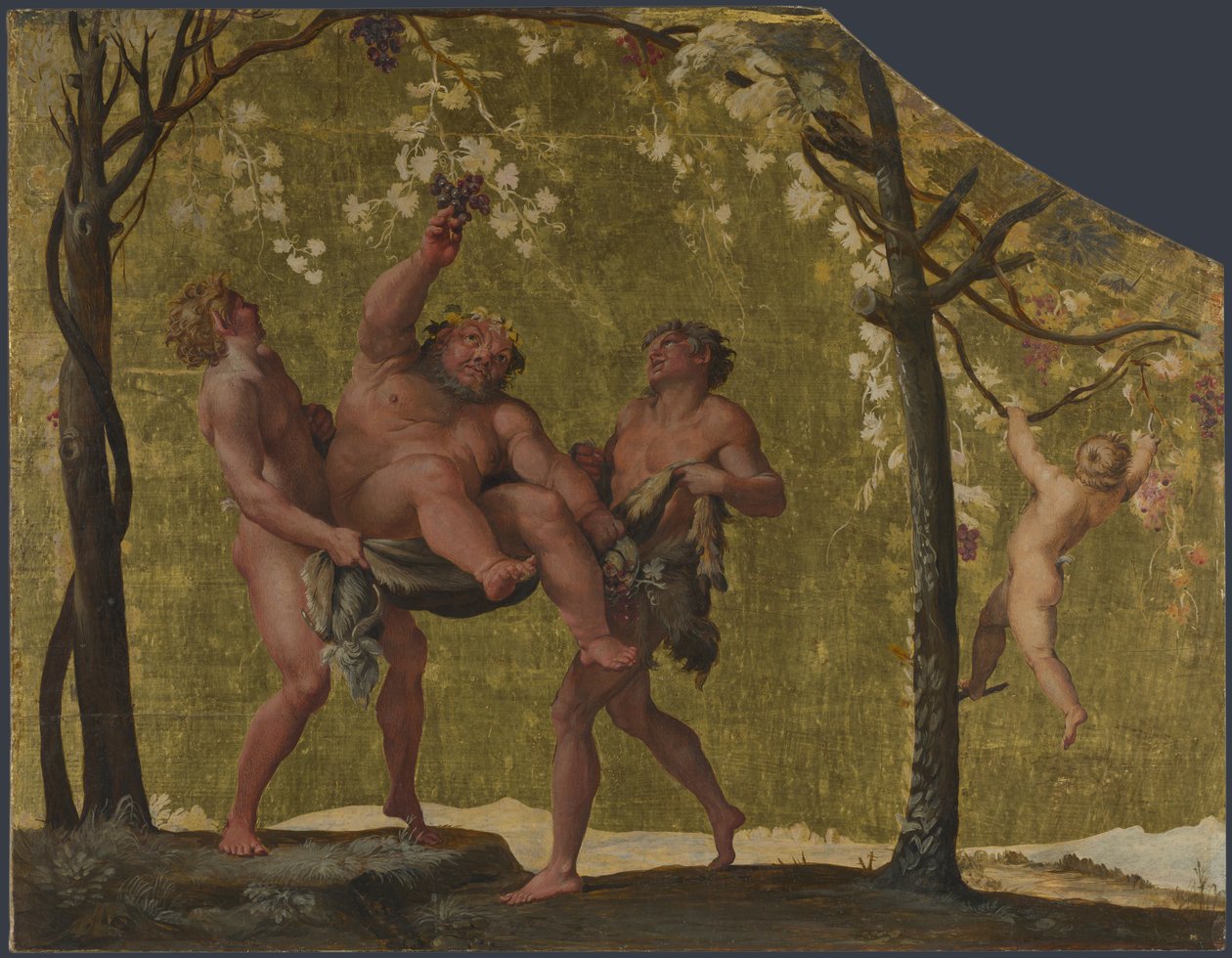 Silenus samler druer, ca. 1598 af Annibale Carracci