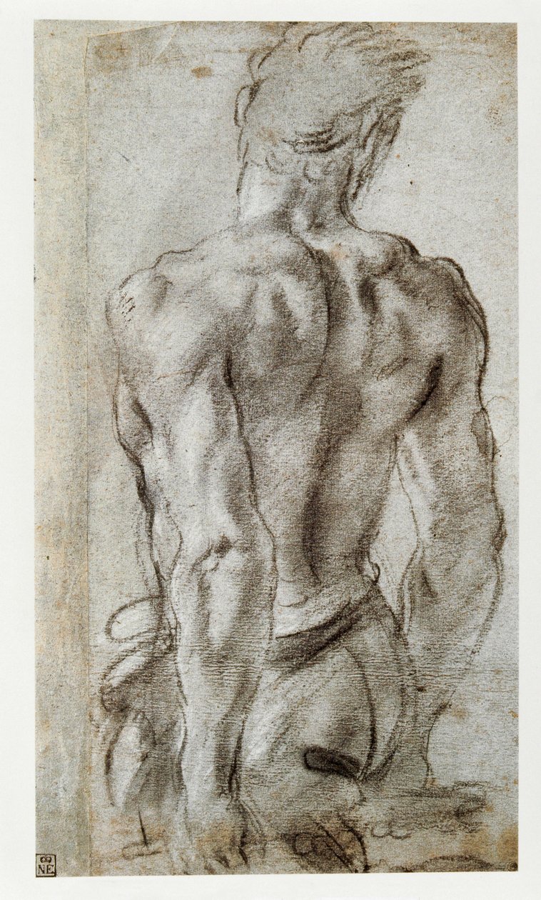 Studie af en mandlig figur ... af Annibale Carracci
