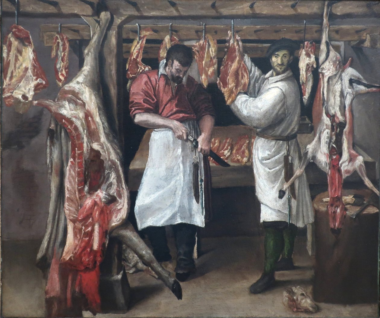 Slagterens butik af Annibale Carracci