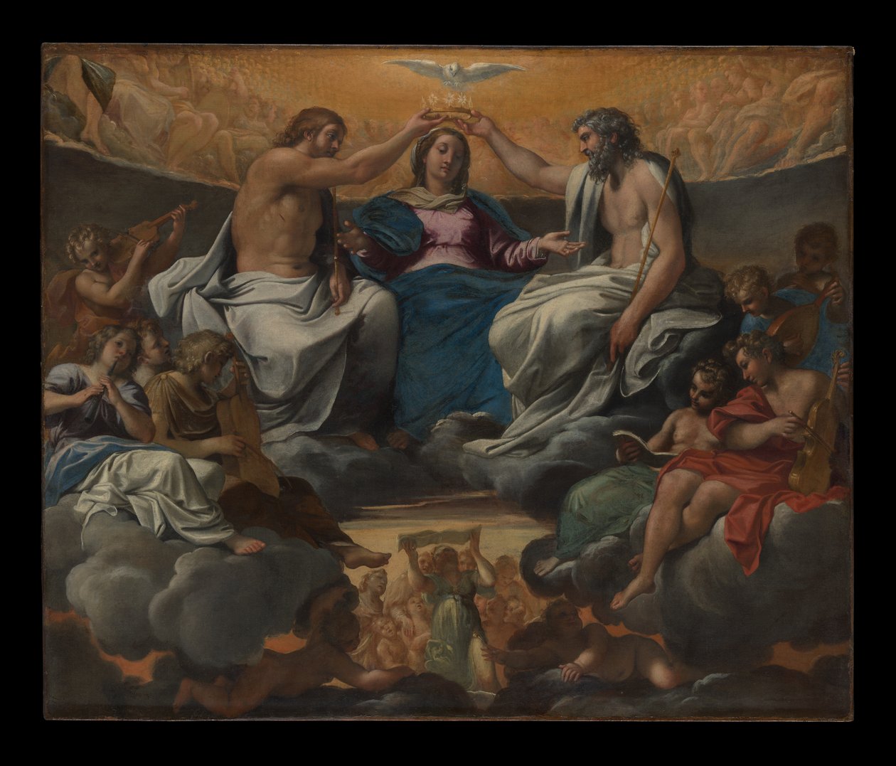 Jomfru Marias kroning af Annibale Carracci