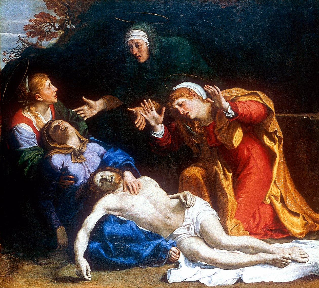 De tre Maries Den døde Kristus sørgede, c1604 af Annibale Carracci