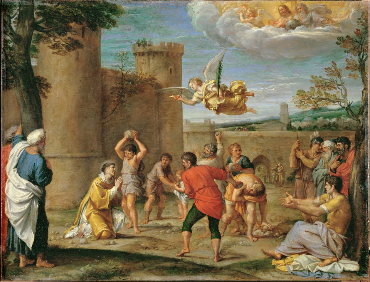 Steningen af Sankt Stefan ... af Annibale Carracci