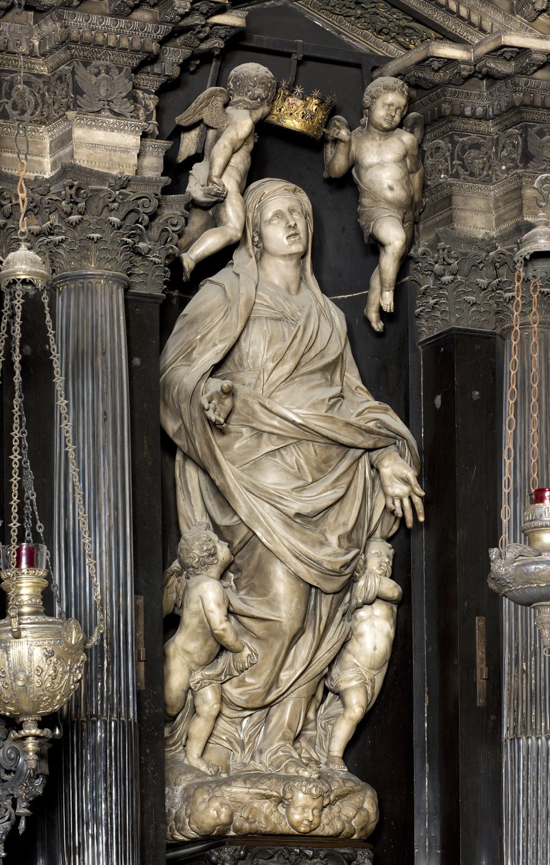Antagelsen om Jomfru Maria af Annibale Fontana