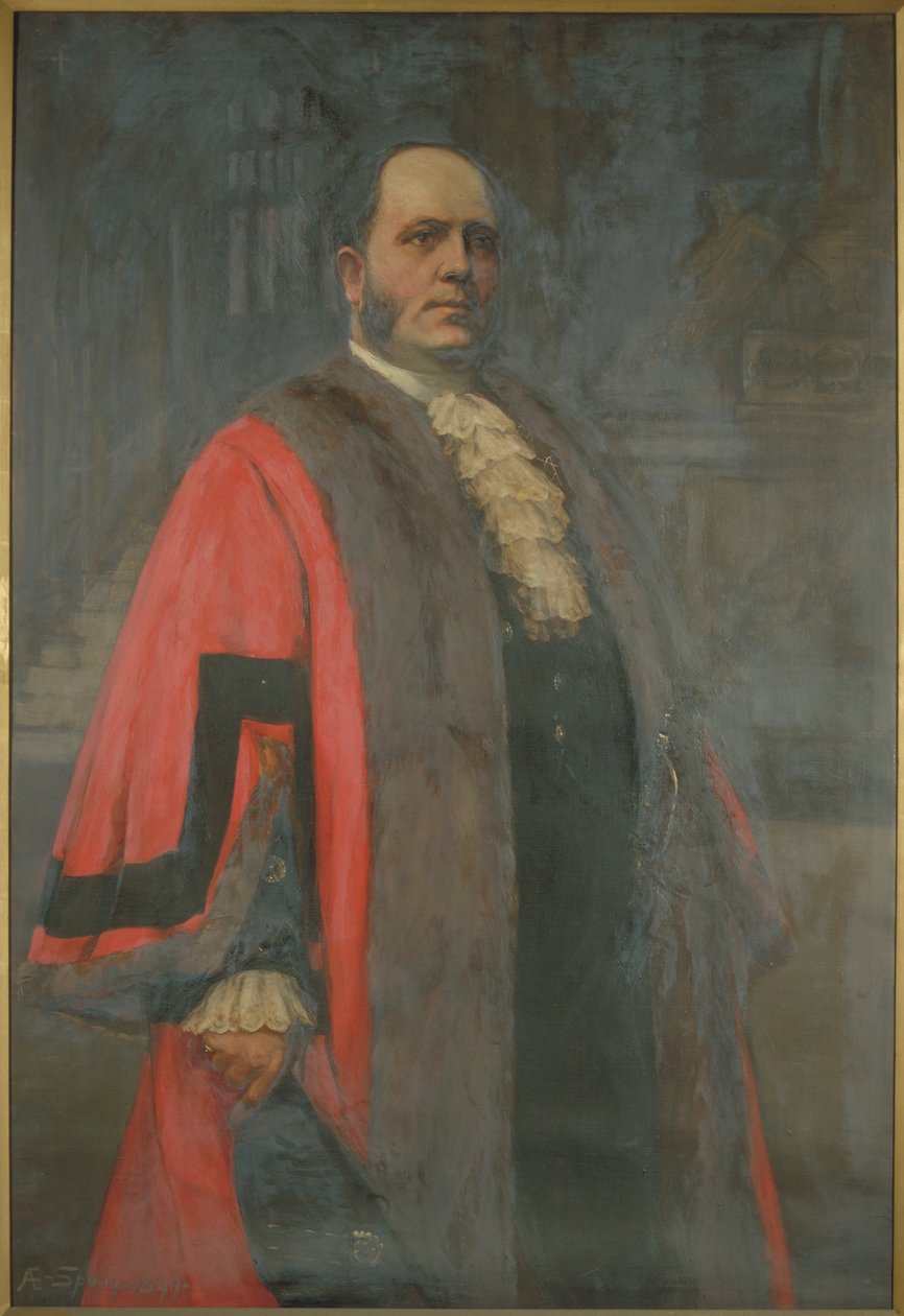 Sir Thomas Vezey Strong, overborgmester 1910. af Annie E Spong