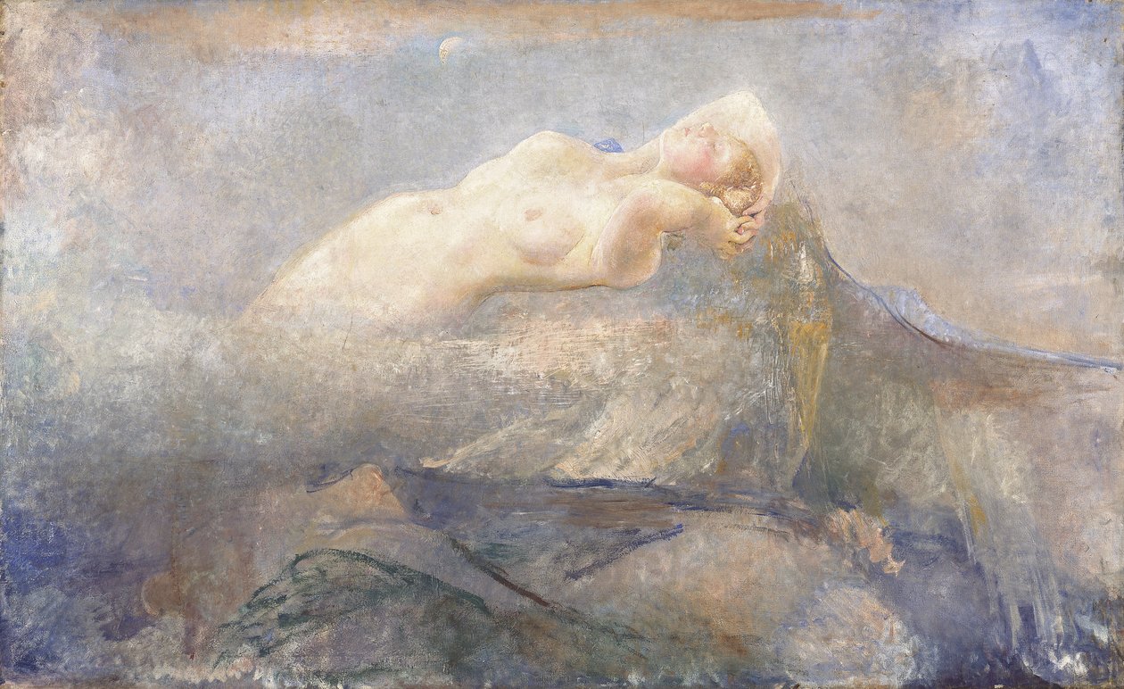 Montagna Mia, n. 1923 (öljy kankaalle) af Annie Louisa Swynnerton