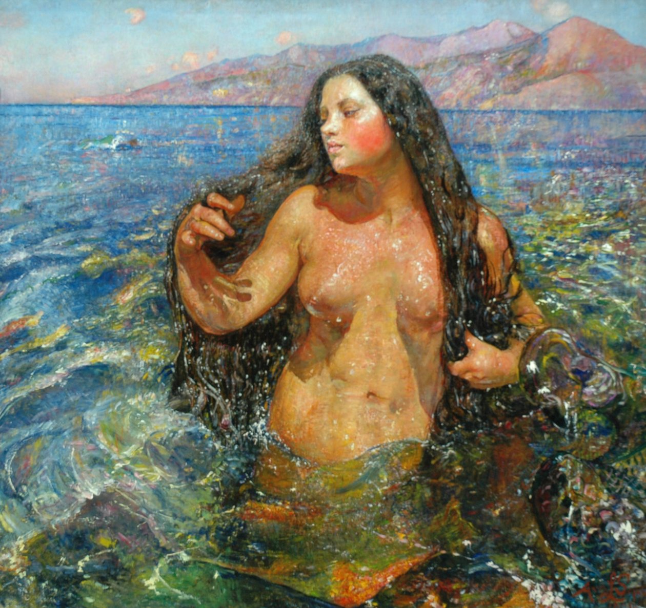 Oceanid af Annie Louisa Swynnerton