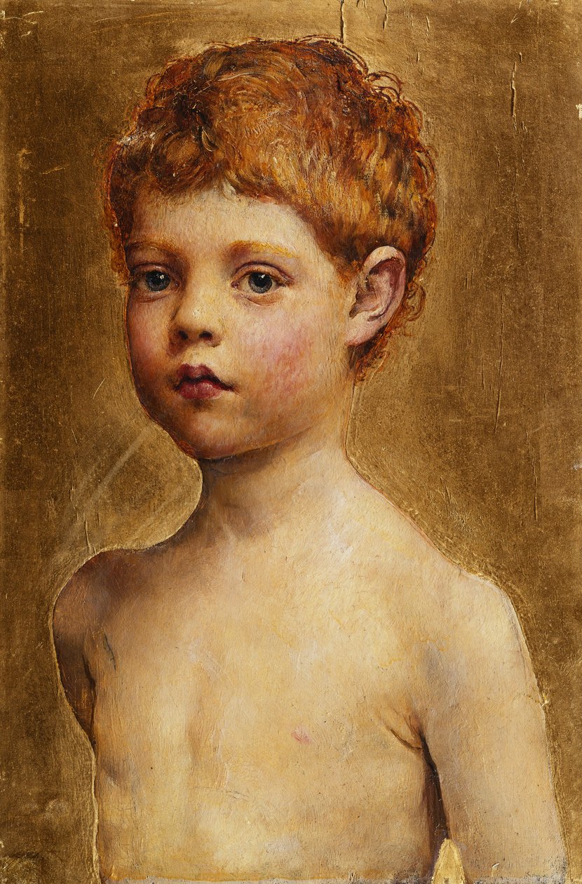 Portræt af en dreng af Annie Louisa Swynnerton