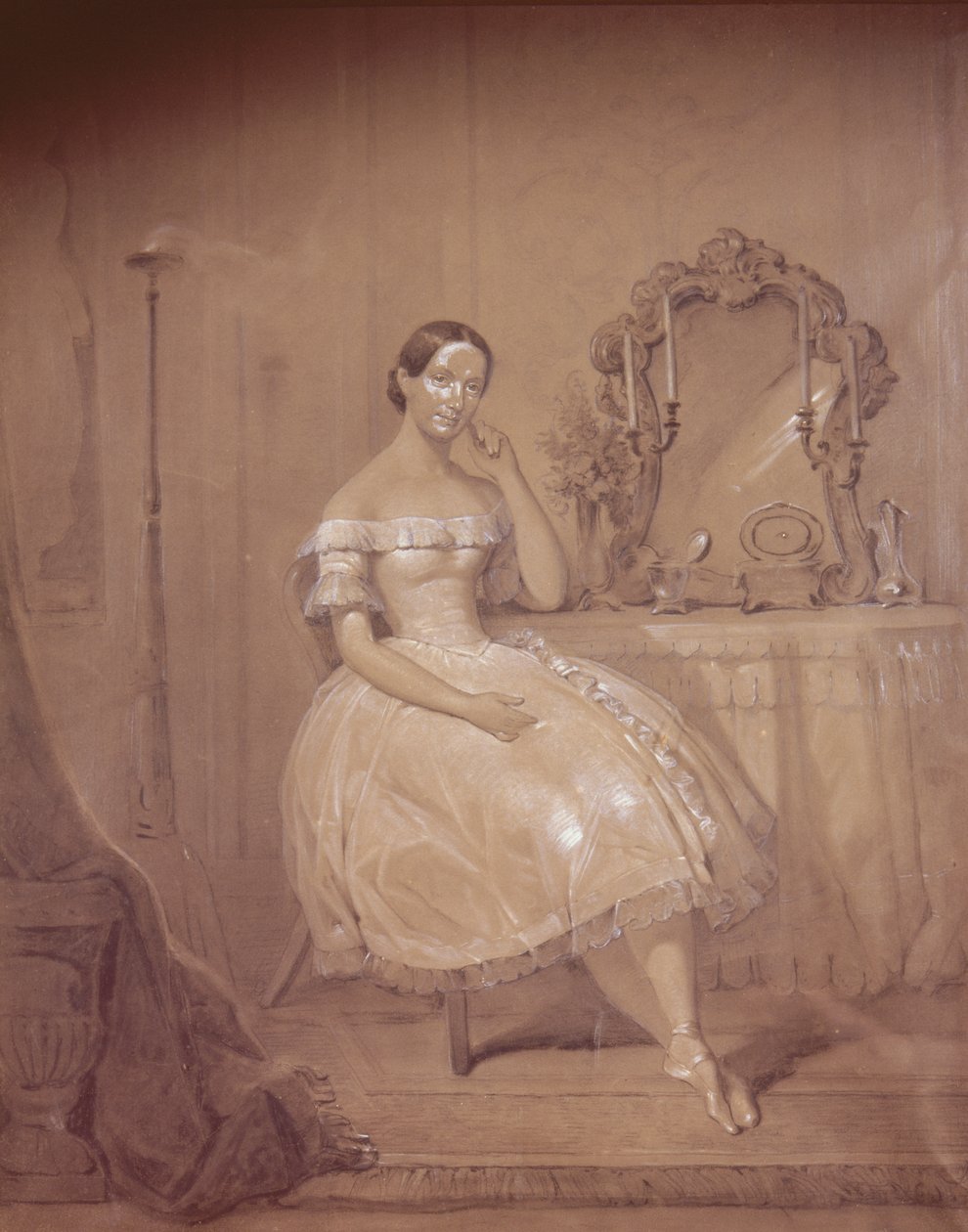 Ballerina i 1800-tallets ballet af Unbekannt Unbekannt