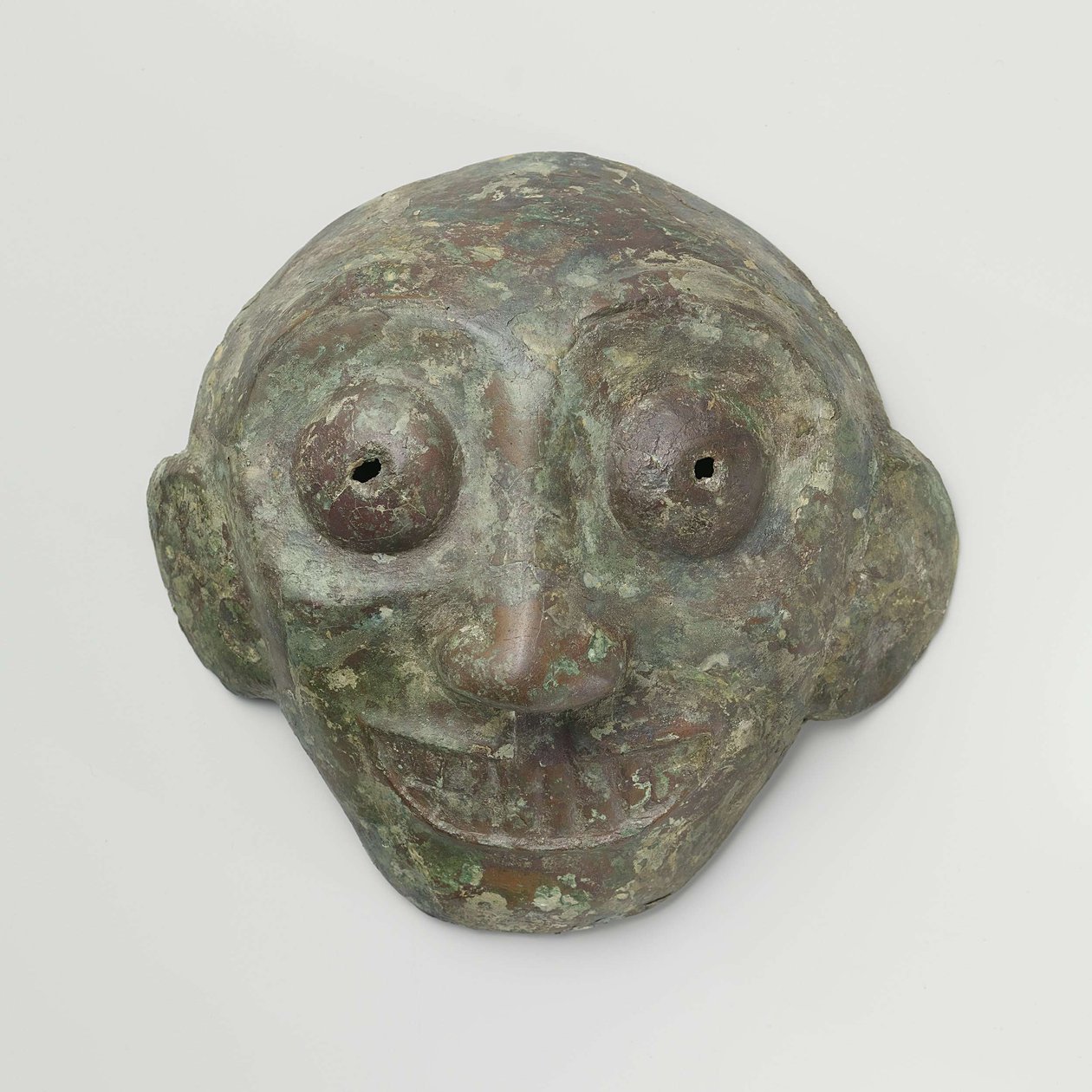 Kinesisk bronze maske, ca. 1100-800 f.Kr. (bronze) af Unbekannt Unbekannt