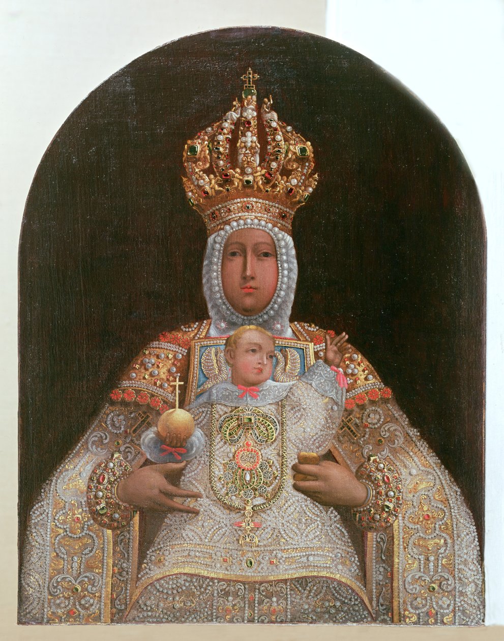 Madonna and Child, School of Cusco af Unbekannt Unbekannt