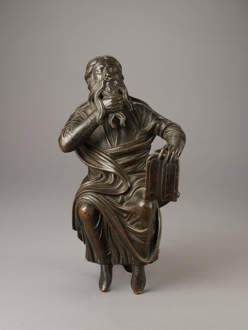 Moses, sandsynligvis 1100-tallet (bronze) (for bagside se 419573) af Unbekannt Unbekannt